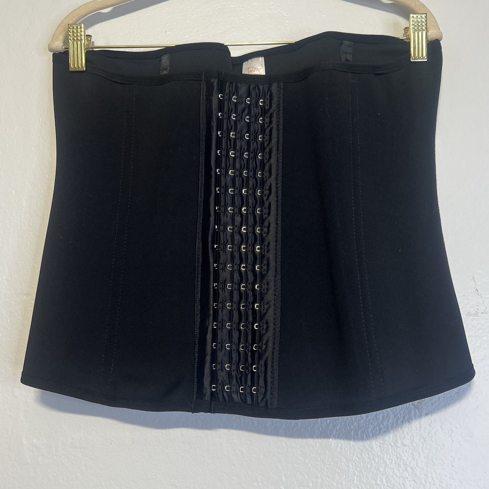 Amara Corset Body Shaper Waist Training Cincher Shapewear Colombia Sz 3XL Black